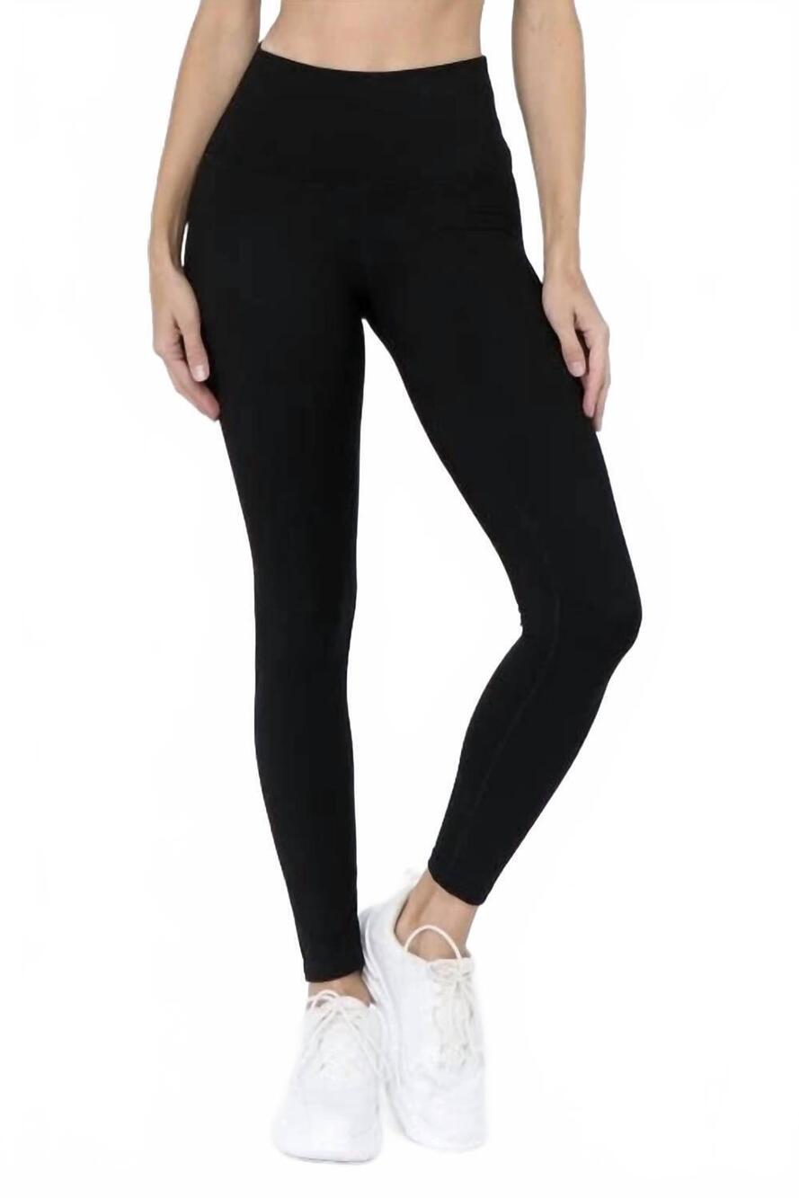 NEW YELETE buttery soft high rise active leggings in black
